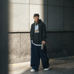 STAND 微繭型車縫邊丹寧褲