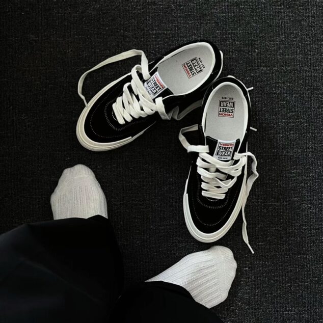 Vision Street Wear FLAT-TOP 復古街頭滑板鞋/黑 V231NY700802