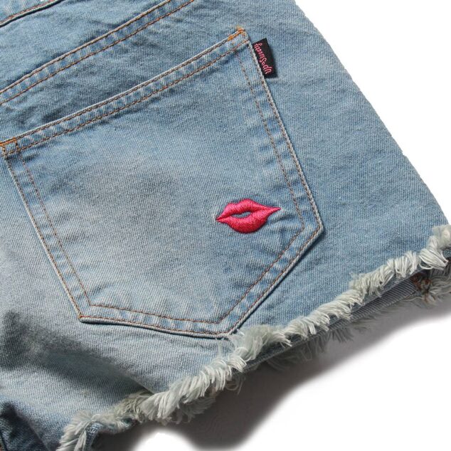 UP Sweety UPST PATCH / OVERRALLS DENIM SHORTS