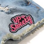 UP Sweety UPST PATCH / OVERRALLS DENIM SHORTS