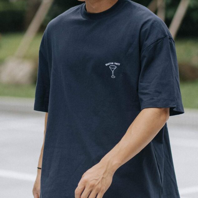 Yassy Martini Party 酒杯圖短Tee 兩色