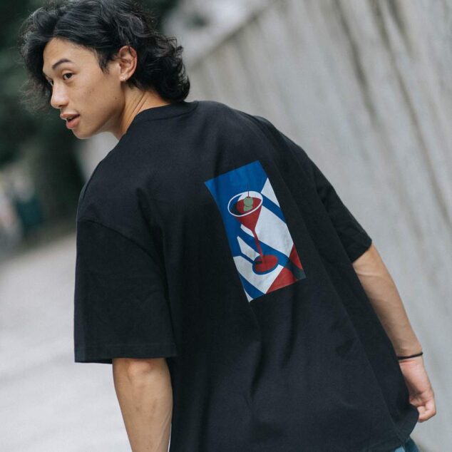 Yassy Martini Party 酒杯圖短Tee 兩色