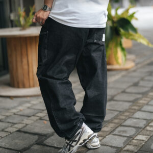 MOBLAB 重磅工具口袋單寧寬褲