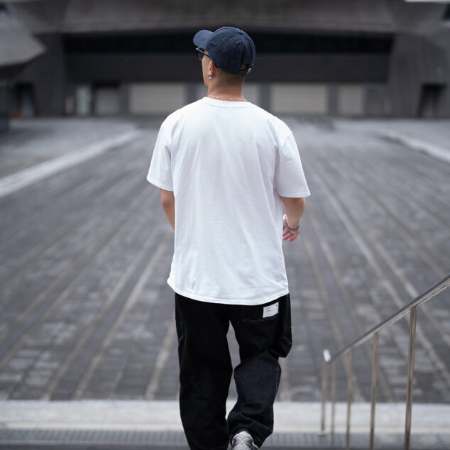 MOBLAB 重磅工具口袋單寧寬褲