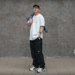 MOBLAB 重磅工具口袋單寧寬褲