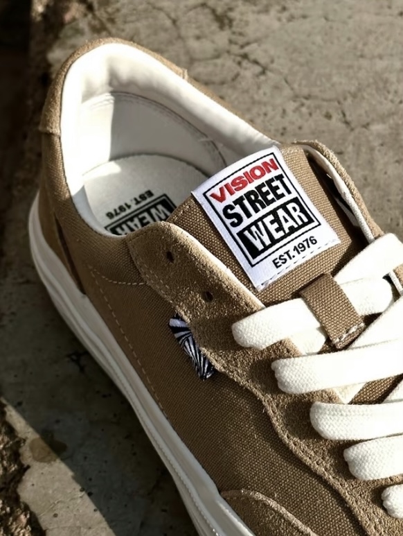 Vision Street Wear FLAT-TOP 復古街頭滑板鞋/奶茶色 V241NY300375 (複製)