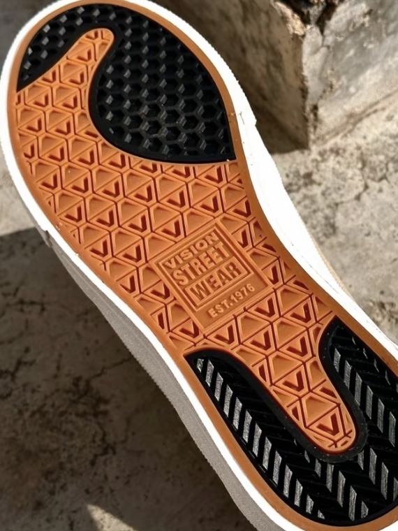 Vision Street Wear FLAT-TOP 復古街頭滑板鞋/奶茶色 V241NY300375 (複製)