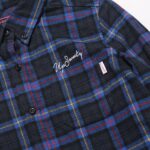 UP Sweety CURSIVE LOGO / FLANNEL CHECK SHIRT.LS