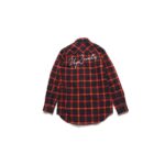 UP Sweety CURSIVE LOGO / FLANNEL CHECK SHIRT.LS