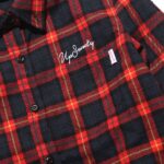 UP Sweety CURSIVE LOGO / FLANNEL CHECK SHIRT.LS