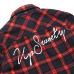 UP Sweety CURSIVE LOGO / FLANNEL CHECK SHIRT.LS