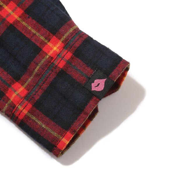 UP Sweety CURSIVE LOGO / FLANNEL CHECK SHIRT.LS