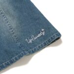 UP Sweety CURSIVE LOGO / BUTTONED DENIM SKIRT