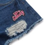 UP Sweety UPST PATCH / HIGH RISE DENIM SHORTS