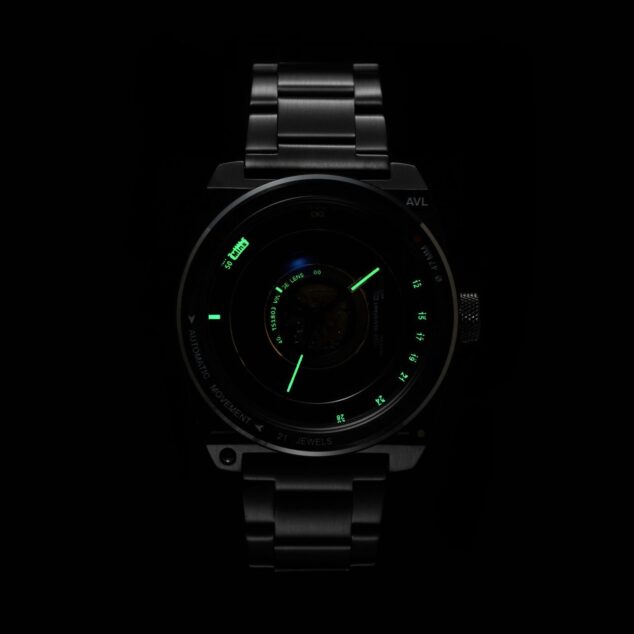 AVL2 Automatic Vintage Lens II 碳古銀鋼帶版機械錶 TS1803D