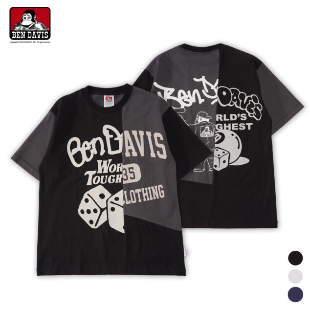 【BEN DAVIS】FRANKEN 塗鴉 猿人 8號球 骰子 刺繡 拼接 短T 3色
