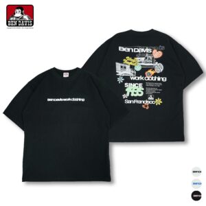 【BEN DAVIS】STICKER WORK TEE 泡泡字 骰子 花花 地球 愛心 貼紙 工作 短T 3色