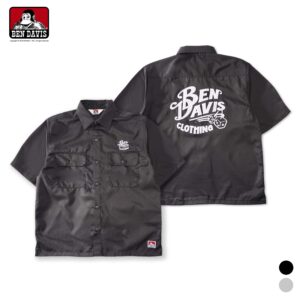 【BEN DAVIS】NEEDLEWORK S/S WORK SHIRT 雙口袋 骰子 刺繡 LOGO 工裝 短袖 襯衫 2色