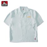 【BEN DAVIS】CUT HOUSE O/C SHIRT 理髮廳 猿人 刺繡 LOGO 短袖 襯衫 2色