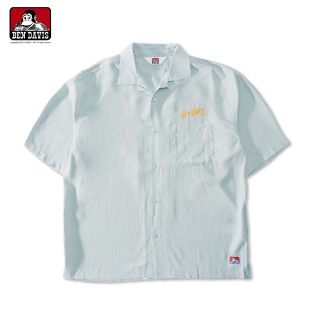 【BEN DAVIS】CUT HOUSE O/C SHIRT 理髮廳 猿人 刺繡 LOGO 短袖 襯衫 2色