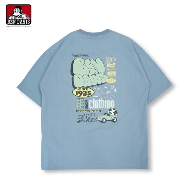 【BEN DAVIS】TEST PRINT TEE 泡泡字 猿人 噴漆 卡車 地球 EST1935短T 3色