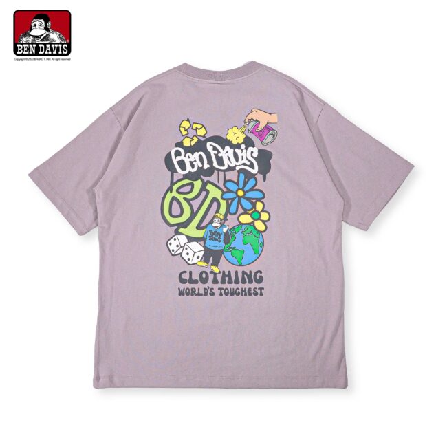 【BEN DAVIS】SPRAYED PEACE TEE 猿人 花花 骰子 街頭噴漆 地球 短T 4色