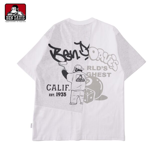 【BEN DAVIS】FRANKEN 塗鴉 猿人 8號球 骰子 刺繡 拼接 短T 3色