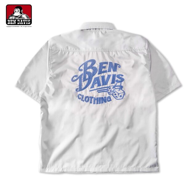 【BEN DAVIS】NEEDLEWORK S/S WORK SHIRT 雙口袋 骰子 刺繡 LOGO 工裝 短袖 襯衫 2色