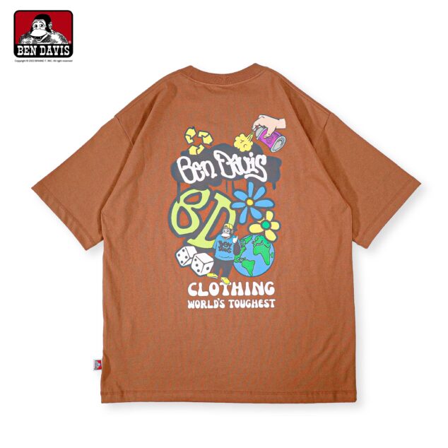 【BEN DAVIS】SPRAYED PEACE TEE 猿人 花花 骰子 街頭噴漆 地球 短T 4色