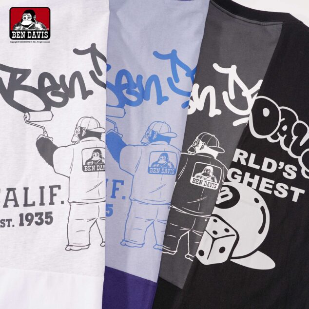 【BEN DAVIS】FRANKEN 塗鴉 猿人 8號球 骰子 刺繡 拼接 短T 3色