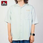 【BEN DAVIS】CUT HOUSE O/C SHIRT 理髮廳 猿人 刺繡 LOGO 短袖 襯衫 2色