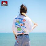 【BEN DAVIS】STICKER WORK TEE 泡泡字 骰子 花花 地球 愛心 貼紙 工作 短T 3色